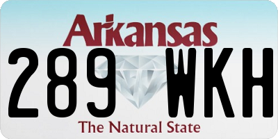 AR license plate 289WKH