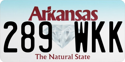 AR license plate 289WKK