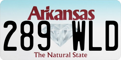 AR license plate 289WLD