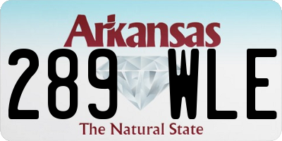 AR license plate 289WLE