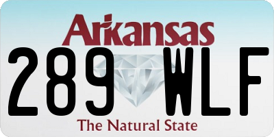 AR license plate 289WLF