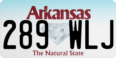 AR license plate 289WLJ