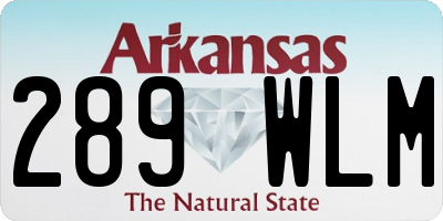AR license plate 289WLM