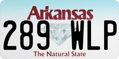 AR license plate 289WLP