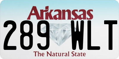 AR license plate 289WLT