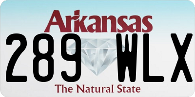 AR license plate 289WLX