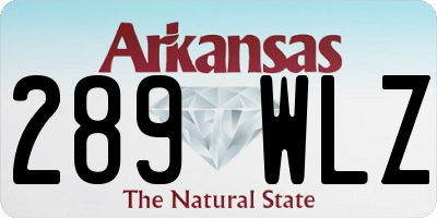 AR license plate 289WLZ