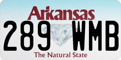 AR license plate 289WMB