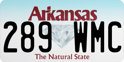 AR license plate 289WMC