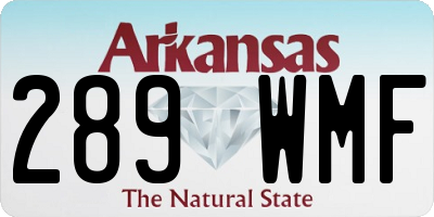 AR license plate 289WMF