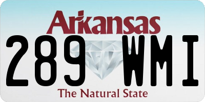 AR license plate 289WMI