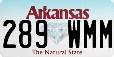 AR license plate 289WMM