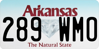 AR license plate 289WMO