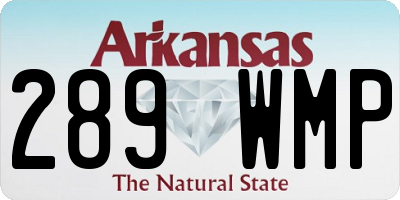 AR license plate 289WMP