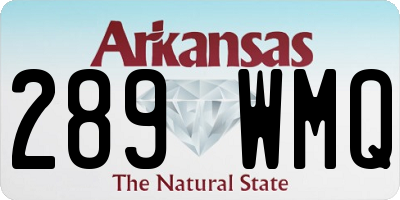 AR license plate 289WMQ