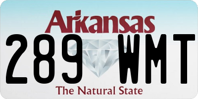 AR license plate 289WMT