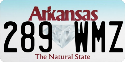 AR license plate 289WMZ