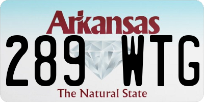 AR license plate 289WTG