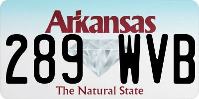 AR license plate 289WVB