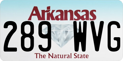AR license plate 289WVG