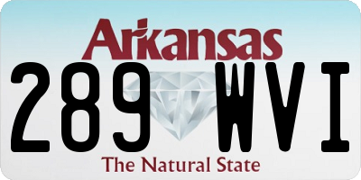 AR license plate 289WVI