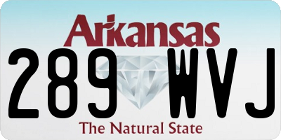 AR license plate 289WVJ