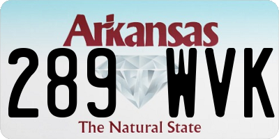 AR license plate 289WVK