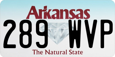 AR license plate 289WVP