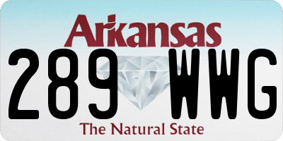 AR license plate 289WWG