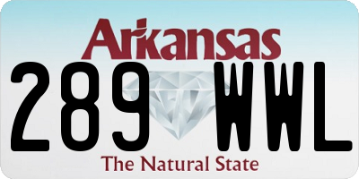 AR license plate 289WWL