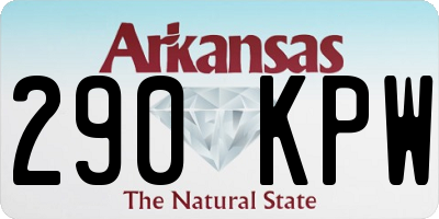 AR license plate 290KPW