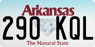 AR license plate 290KQL