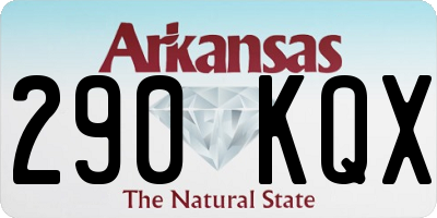 AR license plate 290KQX