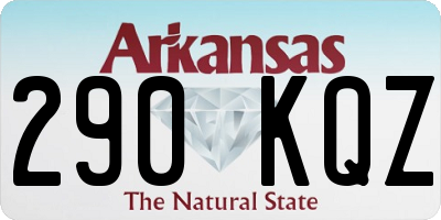 AR license plate 290KQZ