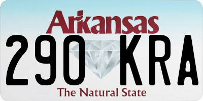 AR license plate 290KRA
