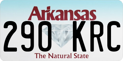 AR license plate 290KRC