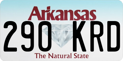 AR license plate 290KRD