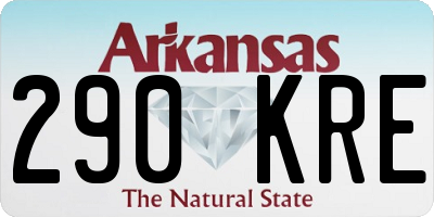 AR license plate 290KRE