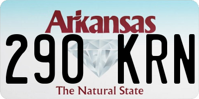 AR license plate 290KRN