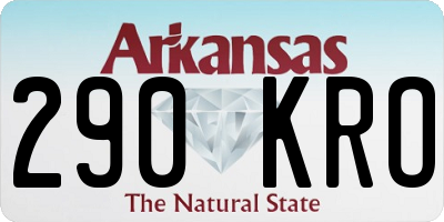 AR license plate 290KRO
