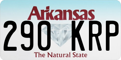 AR license plate 290KRP