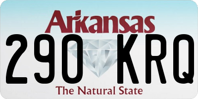 AR license plate 290KRQ