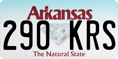 AR license plate 290KRS
