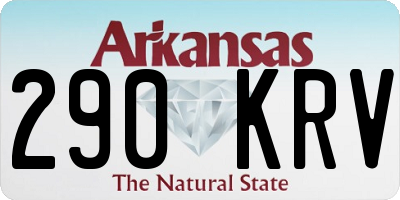 AR license plate 290KRV