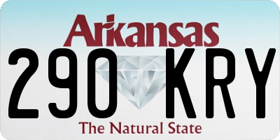 AR license plate 290KRY
