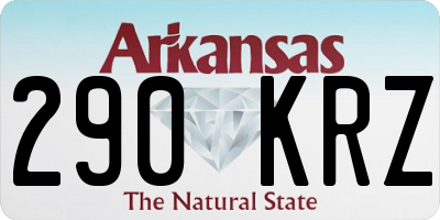 AR license plate 290KRZ