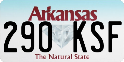 AR license plate 290KSF