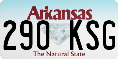 AR license plate 290KSG