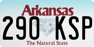 AR license plate 290KSP