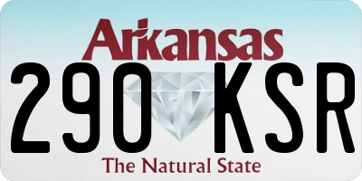 AR license plate 290KSR